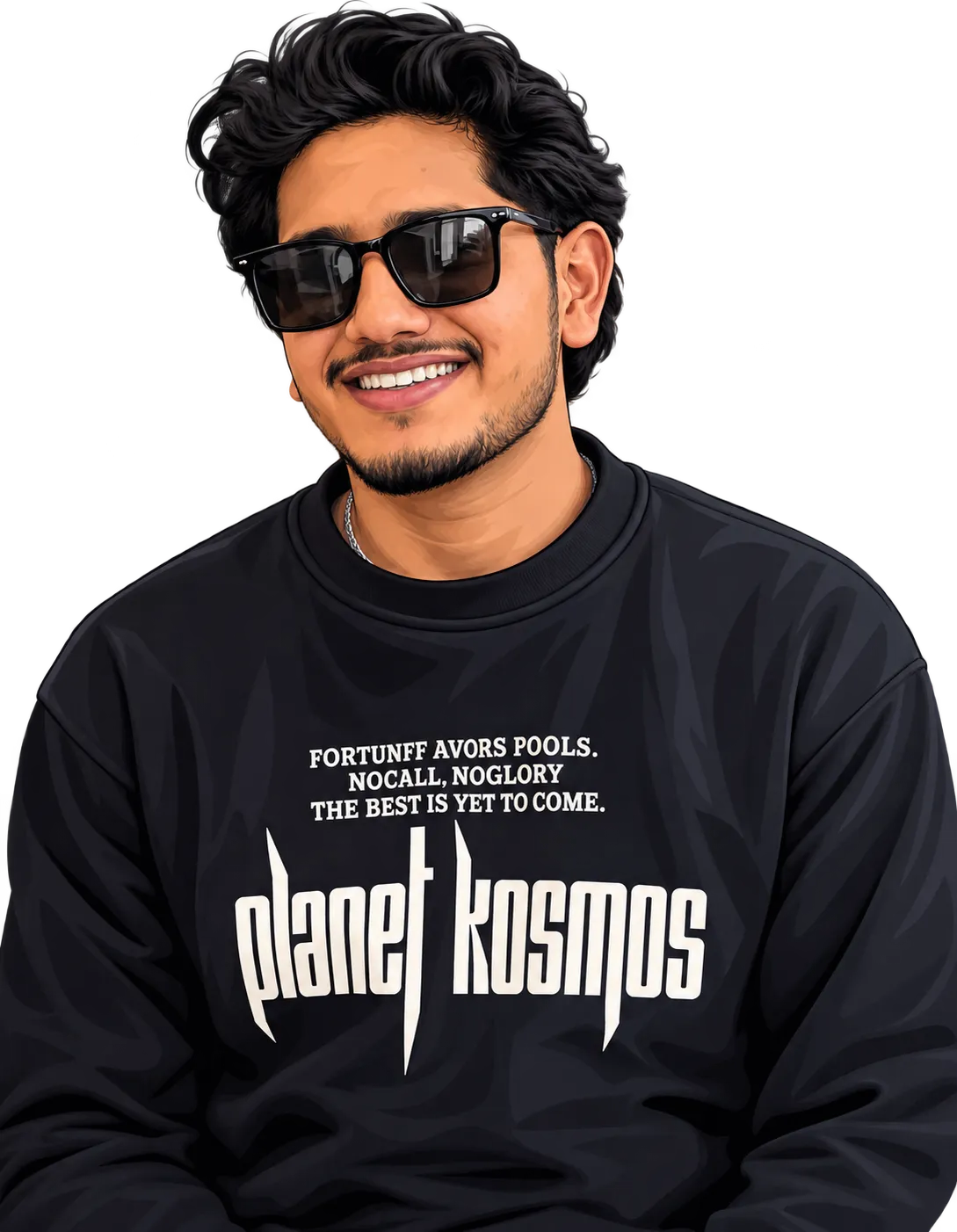 Anamol Bhushan Khadka, smiling